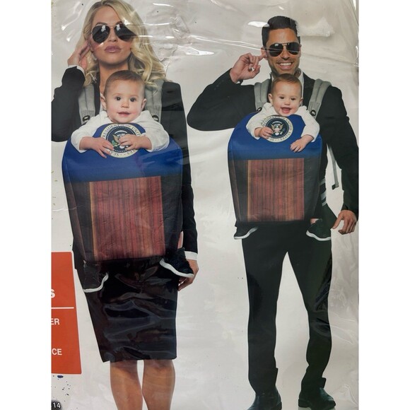 Adult's Baby And Me Secret Service POTUS Carrier Costume Accessory Kit NEW - Picture 4 of 7